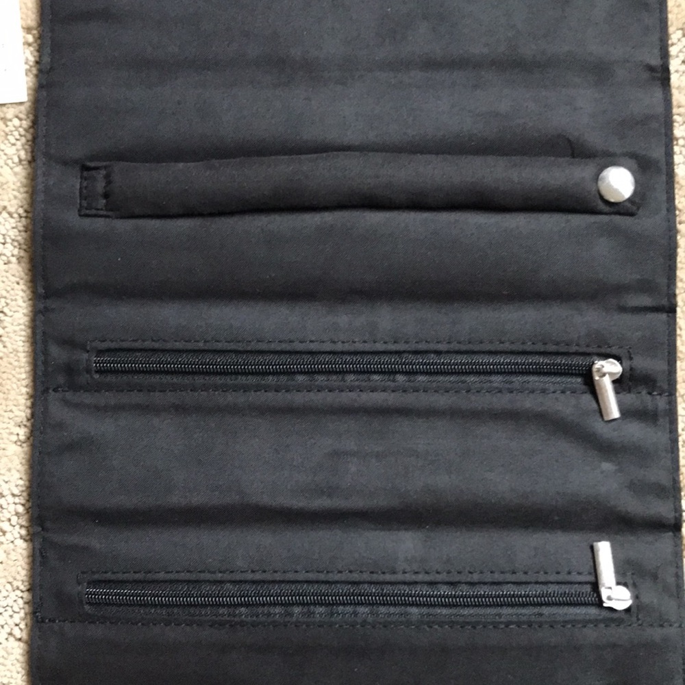 WHBM Snakeskin Travel Jewelry Roll Organizer - Picture 5 of 7